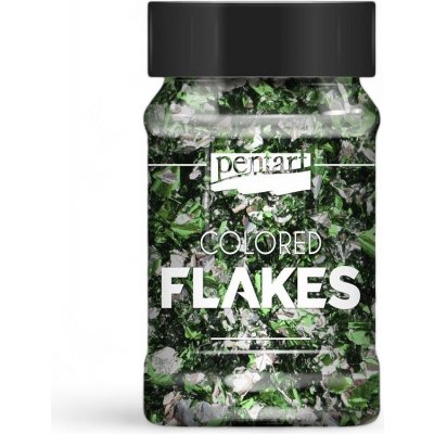 Metalické vločky do pryskyřice barevné kombinace Barva: Zeleno stříbrný mix – Sleviste.cz