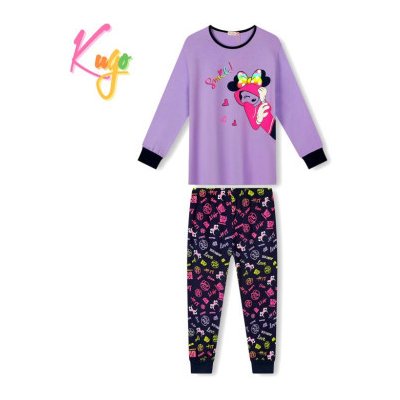 Dětské bavlněné pyžamo svítící ve tmě kolekce MINNIE Fialová – Zboží Mobilmania