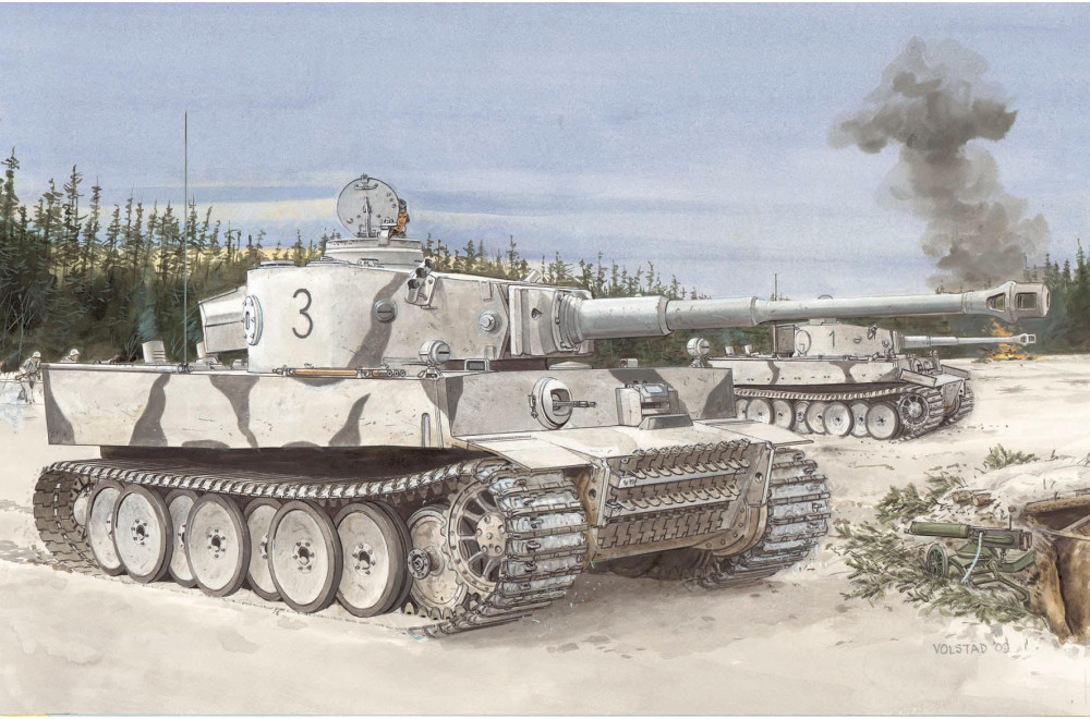 DRAGON Model Kit tank 6600 Pz. Kpfw.IV AUSF.E TIGER I INITIAL PRODUCTION s Pz Abt.502 LENINGRAD REGION 1942/1943 SMART KIT CF_34-6600 1:35