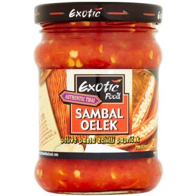 Exotic Food Authentic Thai Sambal oelek pálivá pasta z chilli papriček 210 g