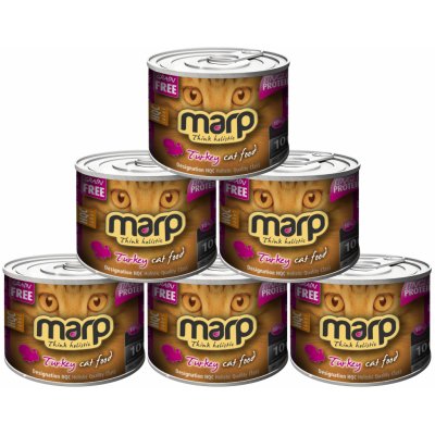 Marp Pure Turkey Cat Can Food 6 x 200 g
