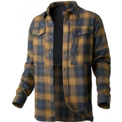 Geoff Anderson košile s dlouhým rukávem Ezmar All Year žlutá šedá – Zboží Mobilmania