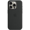 Pouzdro a kryt na mobilní telefon Apple Apple iPhone 15 Pro Silicone Case with MagSafe - Black MT1A3ZM/A