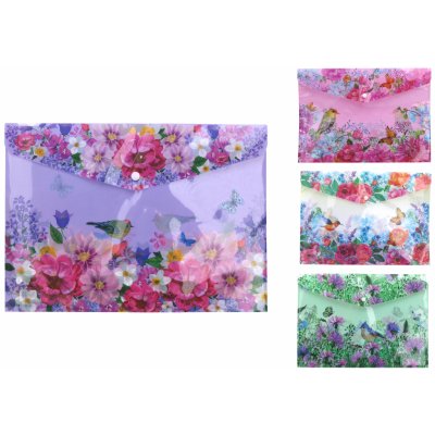 Wiky Složka s drukem 35x25 cm - Kvítí – Zboží Živě