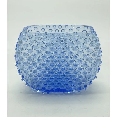 Váza 15cm - Hobnail - Ananas - světlejší modrá – Hledejceny.cz