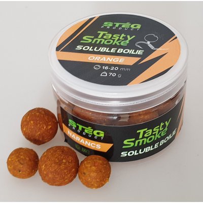 Stég Product TASTY SMOKE SOLUBLE Boilies 70g 16-20mm Orange – Zbozi.Blesk.cz