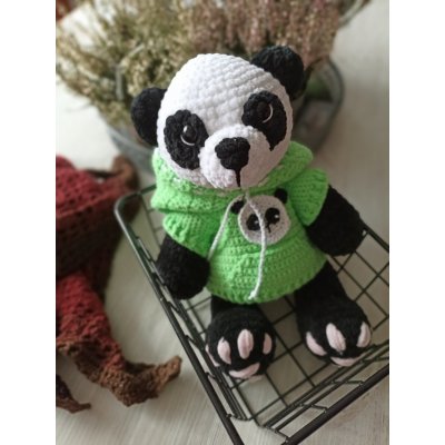 Háčkovaná dekorace - Panda – Zboží Mobilmania