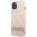 Pouzdro Guess PU 4G Stripe iPhone 13 Pro růžové