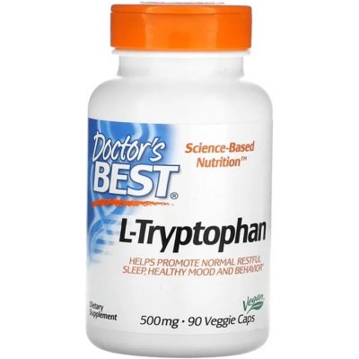 Doctor's Best Doctor’s Best L-Tryptofan with TryptoPure 500 mg 90 rostlinných kapslí – Hledejceny.cz