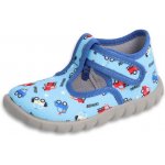Befado domácí letní obuv 628P021 modrá hasiči – Zboží Dáma
