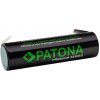 Baterie k GPS navigacím PATONA nabíjecí baterie 18650 Li-lon 3000mAh PREMIUM 3,7V s páskovými vývody pro pájení