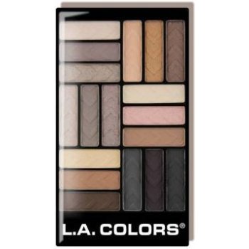 L.A. Colors Paletka očních stínů 18 Color CES750 Downtown Brown 19,8 g