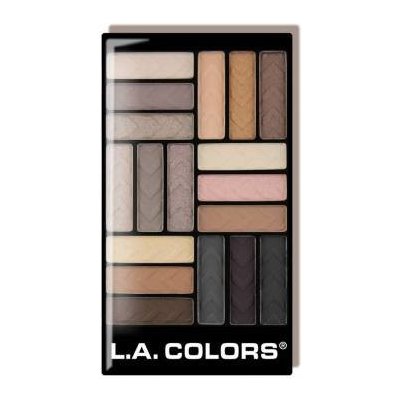 L.A. Colors Paletka očních stínů 18 Color CES750 Downtown Brown 19,8 g – Zboží Mobilmania