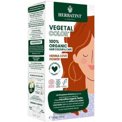 Herbatint Vegetal Color bio rostlinná barva na vlasy HENNA LOVE POWER – Sleviste.cz