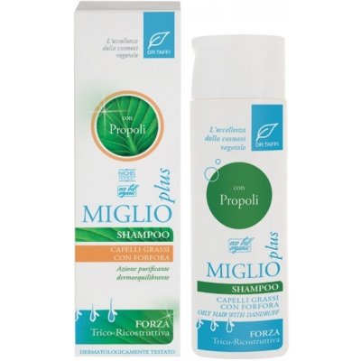 Dr. Taffi šampon s propolisem Shampoo Propoli Capelli Grassi Con Forfora Miglio+ 200 ml