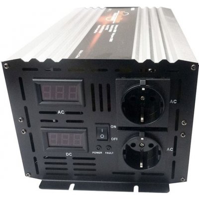 HOULI Power Inverter 12V/230V, 4000W/8000W, čistá sinusoida, 2 zásuvky HPZD0040U | Zboží Auto