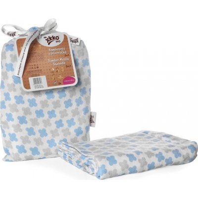 XKKO Bambusová zavinovačka Scandinavian Baby blue cross – Hledejceny.cz