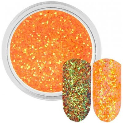 Rossart Neonově oranžový třpytivý prášek 0,4 mm 3 ml – Hledejceny.cz