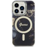 Pouzdro Guess Marble IML MagSafe iPhone 13 Pro černé