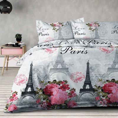 Xpose bavlna povlečení Renforcé PARIS růžové 140x200 70x90 – Zboží Mobilmania