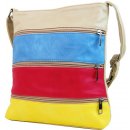 Sun-bags crossbody s pruhy H0438 hnědá béžová