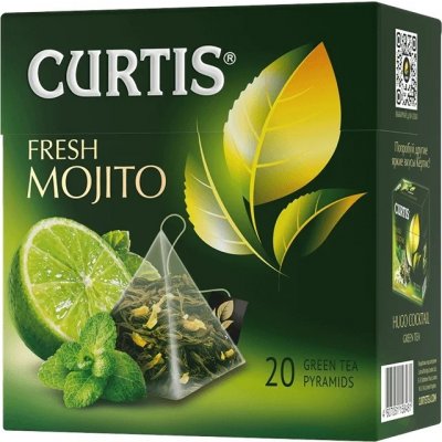 Curtis zelený čaj Fresh Mojito pyramidové sáčky 20 x 1,8 g