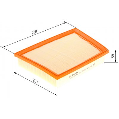 Vzduchový filtr BOSCH F 026 400 360 (F026400360) – Hledejceny.cz