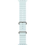 Apple Watch 49mm ledově modrý Oceánský řemínek - provedení z přírodního titanu MXTF3ZM/A – Zboží Živě