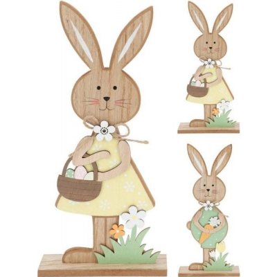 Zajíc dřevo 15x4x32cm 2ASS – Sleviste.cz