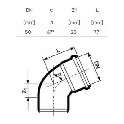 Pipelife koleno HTB DN 50/67° – Hledejceny.cz