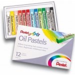 Pentel Pastely olejové kulaté 12 barev – Sleviste.cz