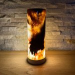 Svícen z přírodního kamene vysoký XL Varianta: Výrazný vzor – Zboží Dáma