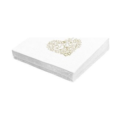 Ubrousek (PAP FSC Mix) 2vrstvý Svatba 33 x 33 cm [50 ks] – Zbozi.Blesk.cz