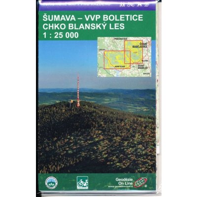 ŠUMAVa VVP BOLETICe CHKO BLANENSKÝ LES 1 : 25 000 – Zboží Mobilmania