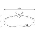 BREMBO sada brzdových destiček, kotoučová brzda P 24 039 – Sleviste.cz