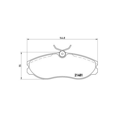 BREMBO sada brzdových destiček, kotoučová brzda P 24 039 – Sleviste.cz