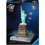 RAVENSBURGER 3D puzzle Iconics Svítící Socha Svobody (Noční edice) 108 ks – Zboží Dáma