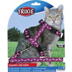Trixie Postroj s vodítkem pro kočku motiv 27 - 46 cm 10 mm 1.20m – Zboží Dáma