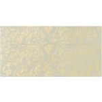 Galeria Papieru DL obálky 10 ks (120 g/m2) slonovinové se zlatými růžemi – Zboží Mobilmania