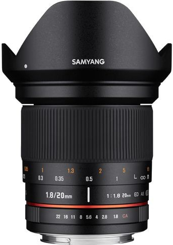 Samyang 20mm f/1.8 ED AS UMC Sony E-mount