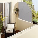 EmaHome Balkonová zástěna 1,4 x 1,4 m / šedá – HobbyKompas.cz