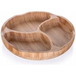 Banquet miska dělená BRILLANTE Bamboo 25 x 4 cm – Zboží Dáma