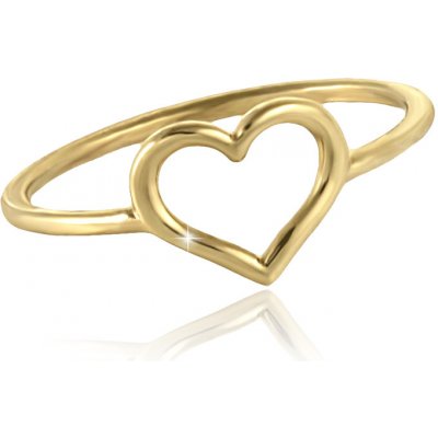 Gemmax Jewelry Zlatý dámský prsten Srdíčko žluté zlato GLRYN 21511