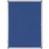 Reklamní vitrína Bi-Office Informační vitrína s textilním povrchem, modrá, 720 x 980 mm