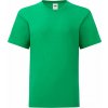 Dětské tričko Fruit Of The Loom slimfit tričko Iconic 150 g m zelená výrazná