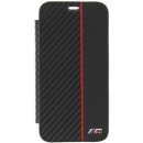 Pouzdro BMW Carbon Book Case iPhone X černé