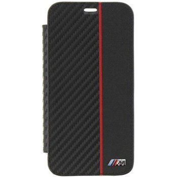 Pouzdro BMW Carbon Book Case iPhone X černé