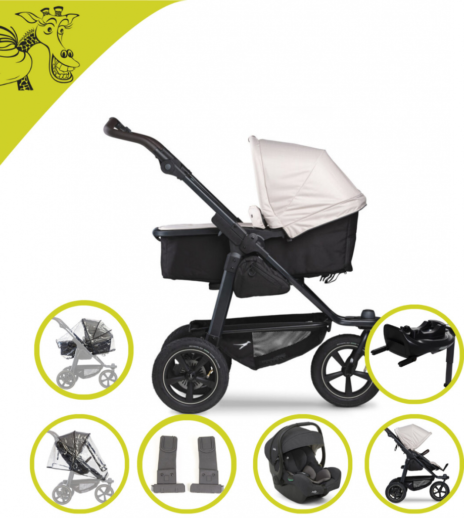 TFK set Mono2 combi pushchair air wheel sand 2024