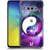 Pouzdro a kryt na mobilní telefon Samsung Pouzdro Head Case Samsung Galaxy S10e Yin a Yang PURPLE