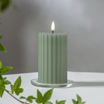 Star trading LED dekorační svíčka FLAMME STRIPE V.15cm zelená – Hledejceny.cz